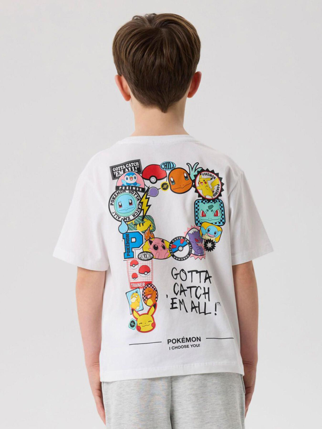 T-shirt à manches courtes nkmjeno pokémon blanc enfant - Name It