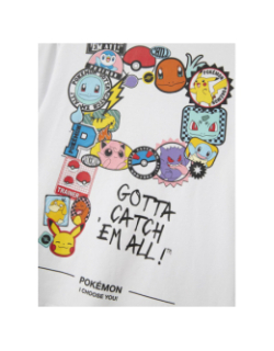 T-shirt à manches courtes nkmjeno pokémon blanc enfant - Name It