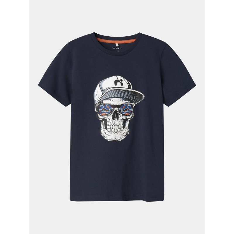 T-shirt à manches courtes nkmlorne bleu marine garçon - Name It