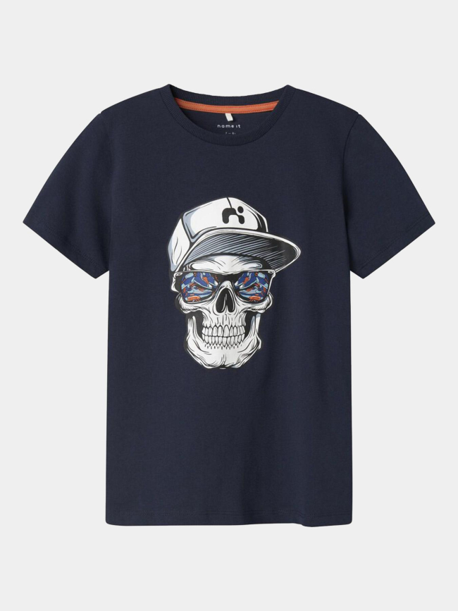 T-shirt à manches courtes nkmlorne bleu marine garçon - Name It