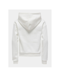 Sweat à capuche mena pailleté blanc fille - Only