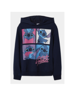 Sweat à capuche nkfinga stitch bleu marine fille - Name It