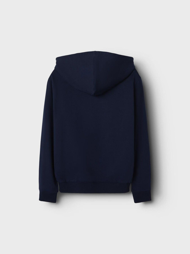 Sweat à capuche nkfinga stitch bleu marine fille - Name It