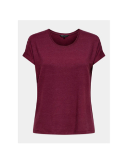 T-shirt ample moster bordeaux femme - Only