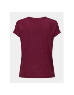 T-shirt ample moster bordeaux femme - Only