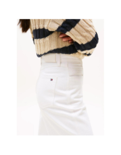 Jean droit relax taille haute blanc femme - Tommy Hilfiger