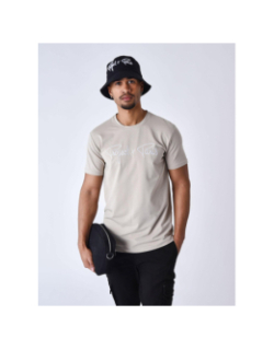 T-shirt à logo signature beige homme - Project X Paris