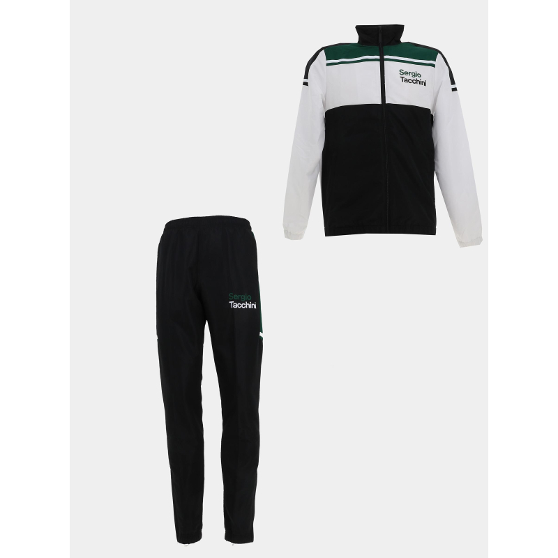 Ensemble de survêtement text noir et blanc homme - Sergio Tacchini
