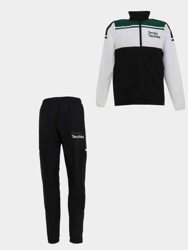 Ensemble de survêtement text noir et blanc homme - Sergio Tacchini