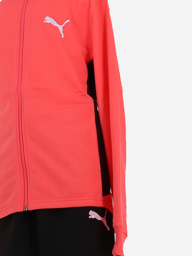 Ensemble de survêtement back to school rose et noir fille - Puma