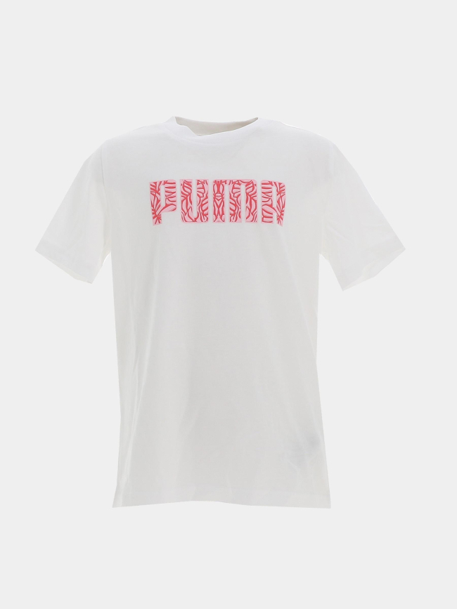 T-shirt à manches courtes bts graphic blanc fille - Puma