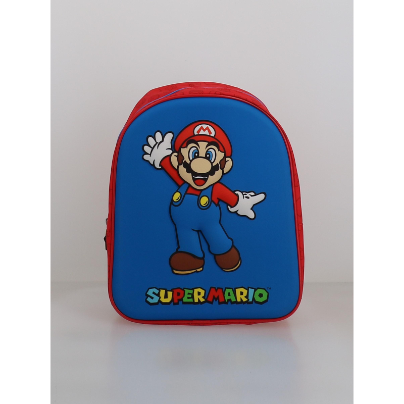Sac à dos super mario bleu et rouge enfant - Mario