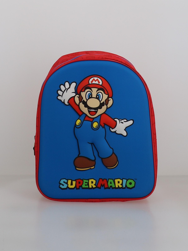 Sac à dos super mario bleu et rouge enfant - Mario
