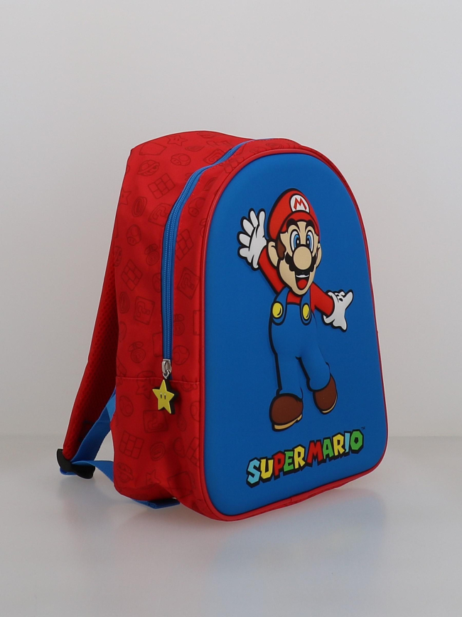 Sac à dos super mario bleu et rouge enfant - Mario