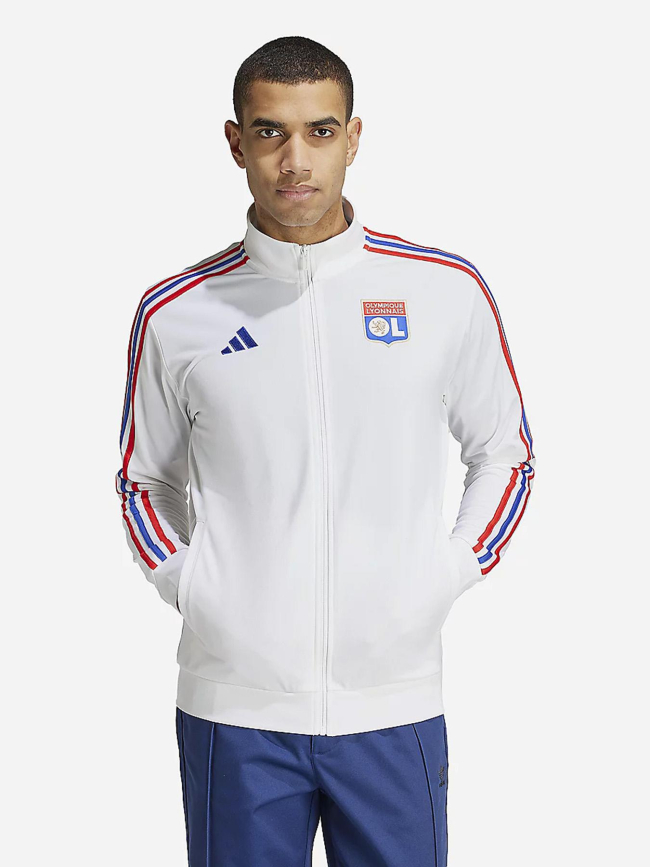 Veste entrée pelouse ol home 24/25 blanc adulte - Adidas