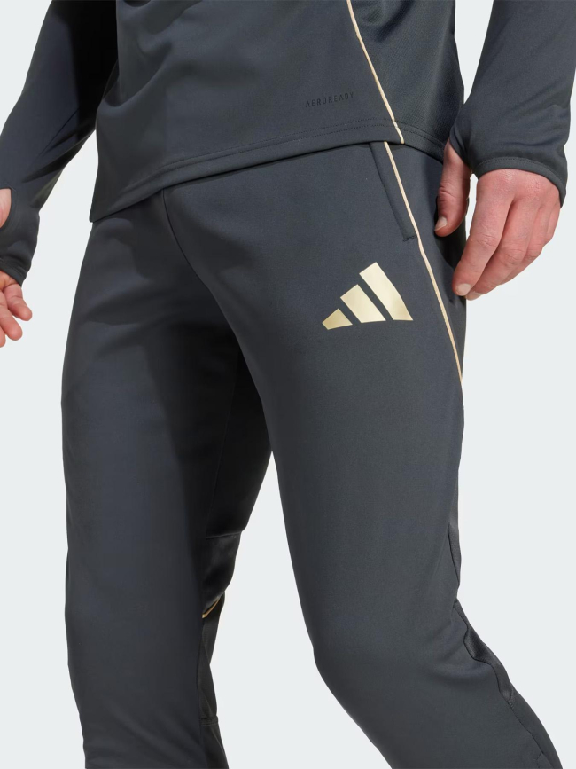 Pantalon d'entrainement football ol tiro 25 gris homme - Adidas