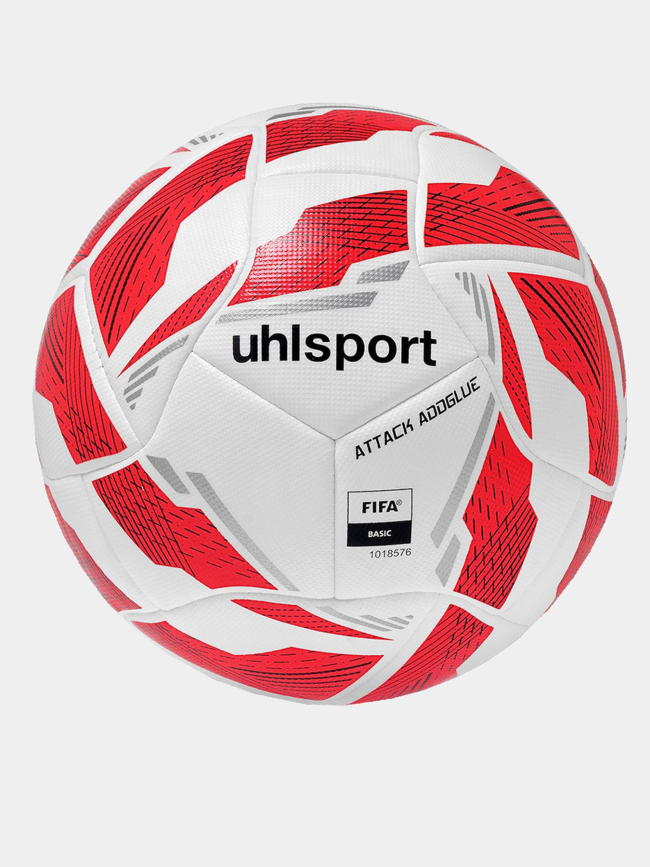 Ballon de football attack addglue blanc rouge - Uhlsport