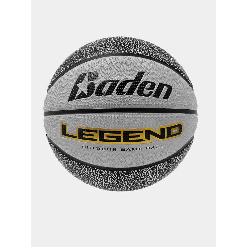 Ballon de basketball legend t6 gris - Baden