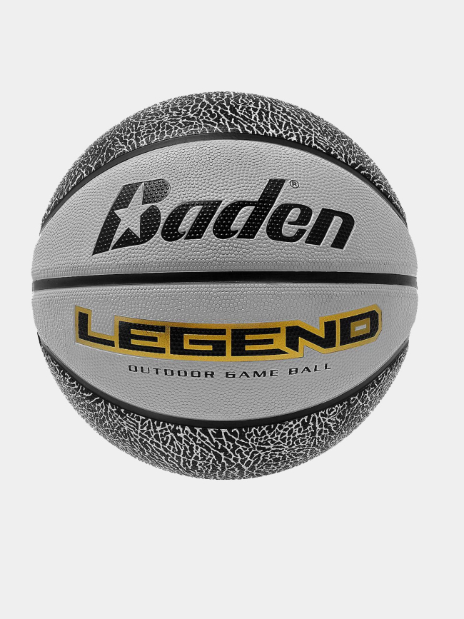 Ballon de basketball legend t6 gris - Baden