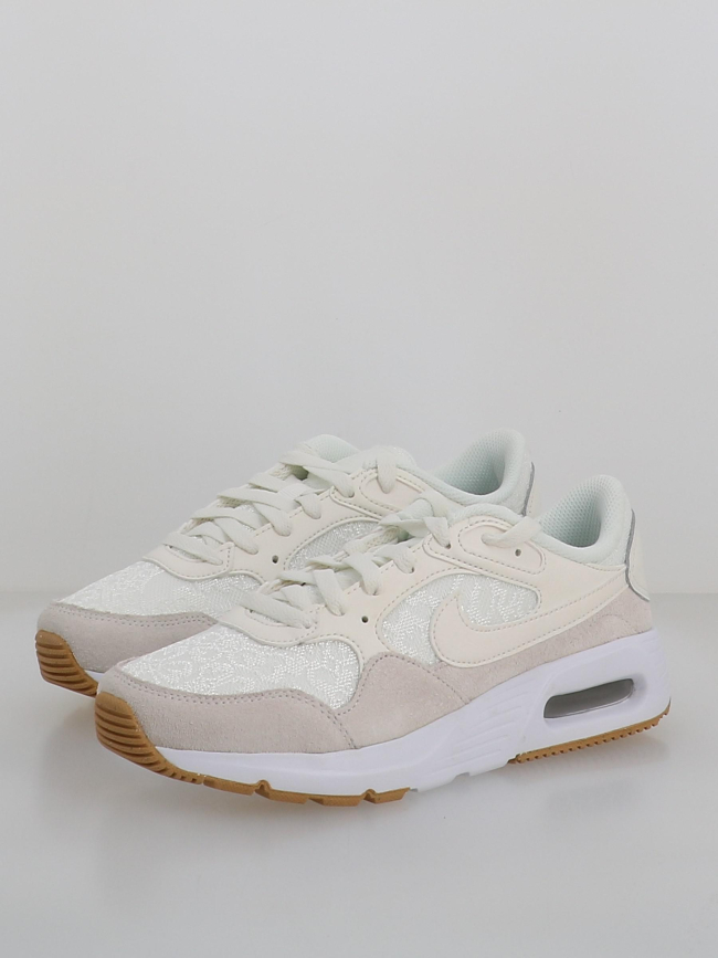 Air max baskets sc broderie blanc femme - Nike
