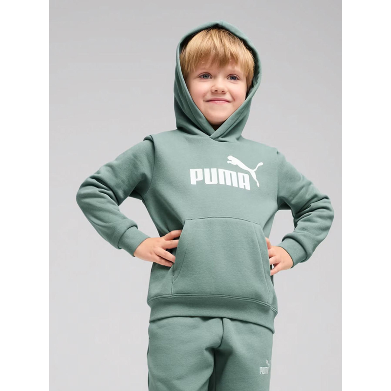 Sweat à capuche essentials no.1 logo vert enfant - Puma