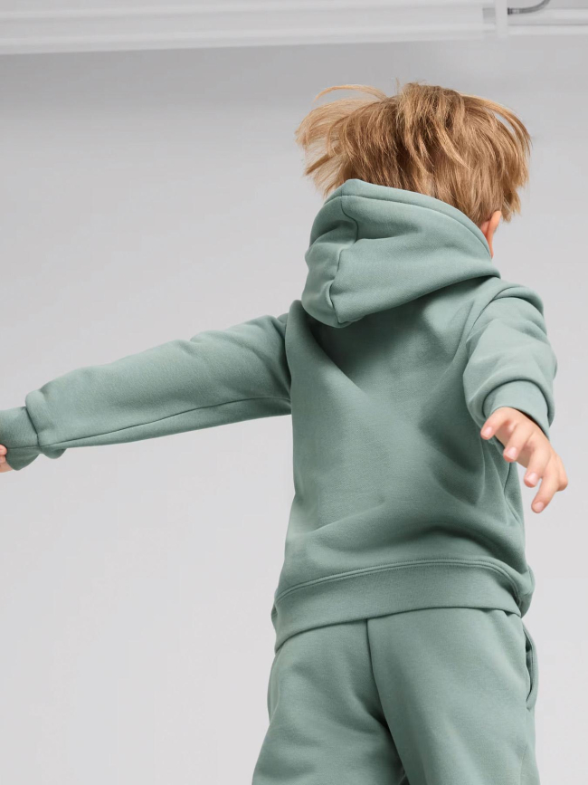 Sweat à capuche essentials no.1 logo vert enfant - Puma