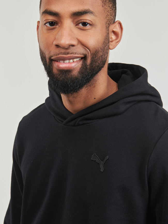 Sweat à capuche mif emboridery comfort noir femme - Puma