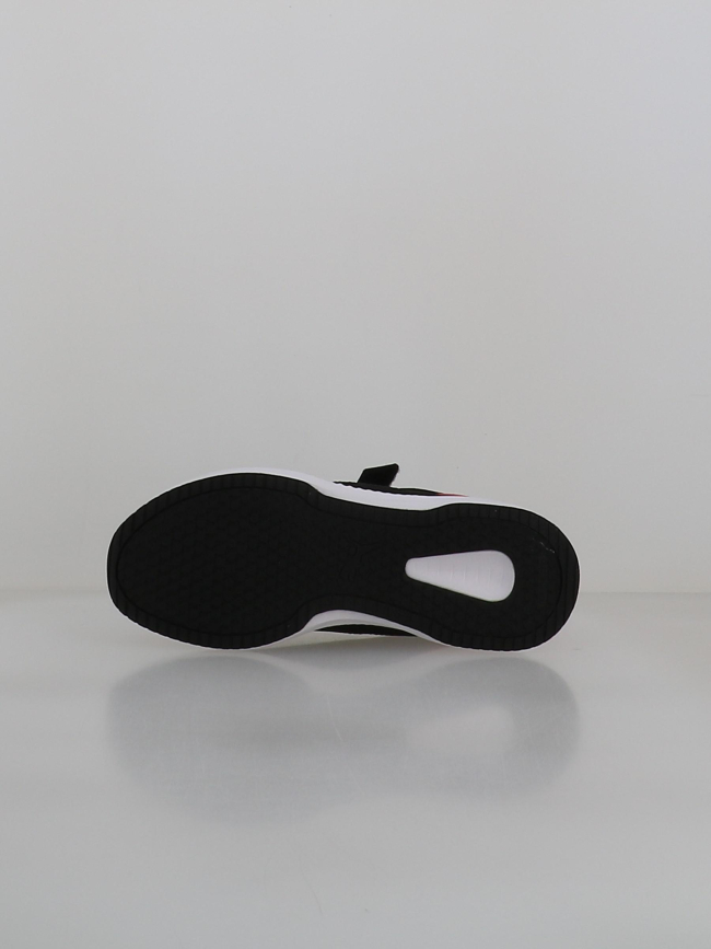 Baskets à scratch flyer lite 3 ps noir rose fille - Puma