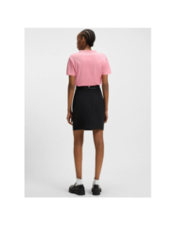 T-shirt logo ruban damacia bright rose femme - Hugo