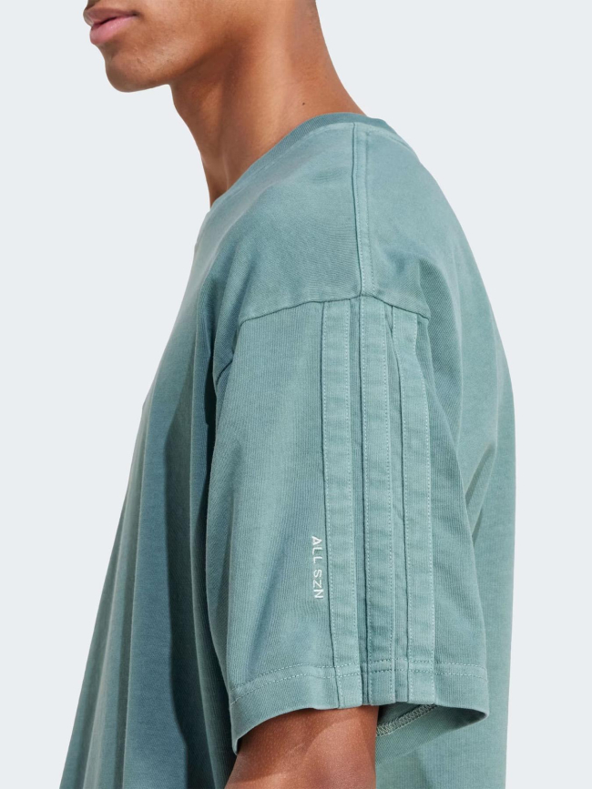 T-shirt à manches courtes délavé all szn vert homme - Adidas