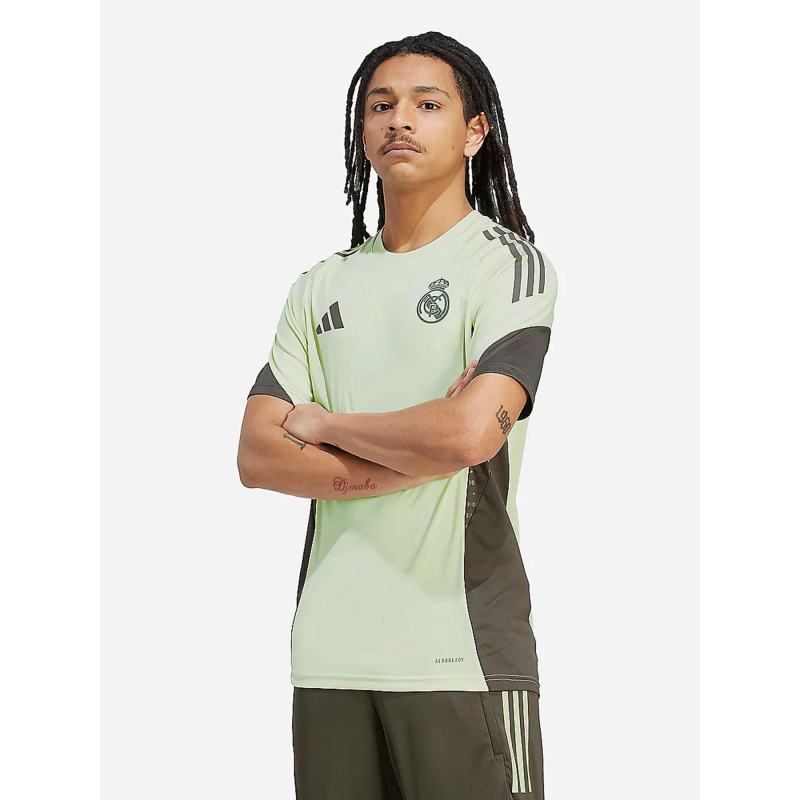 Maillot d'entrainement real madrid 25/26 vert homme - Adidas