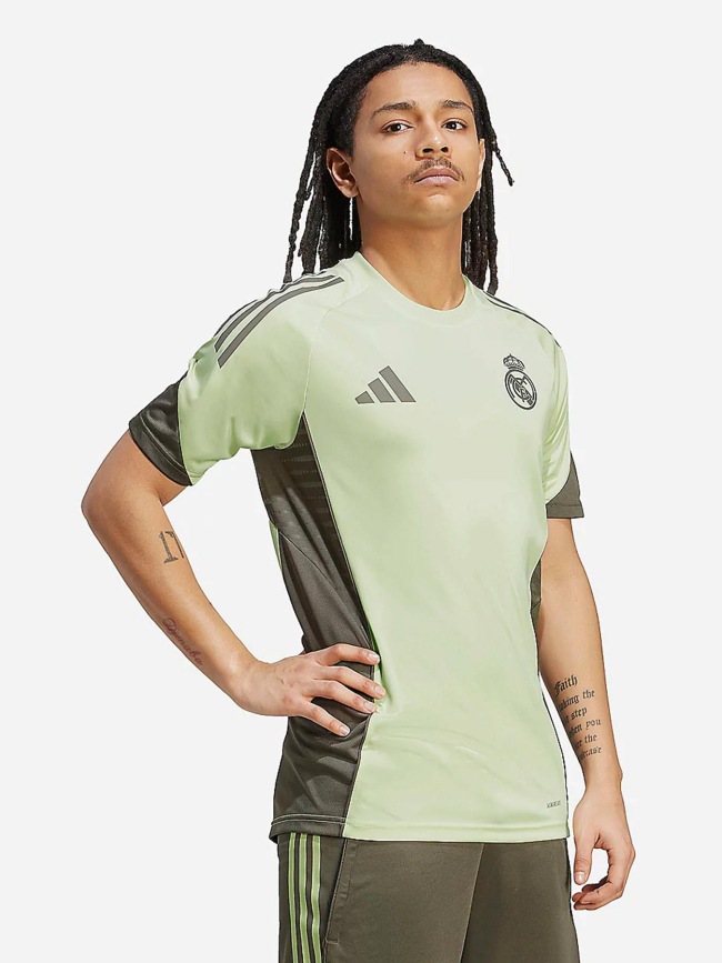 Maillot d'entrainement real madrid 25/26 vert homme - Adidas