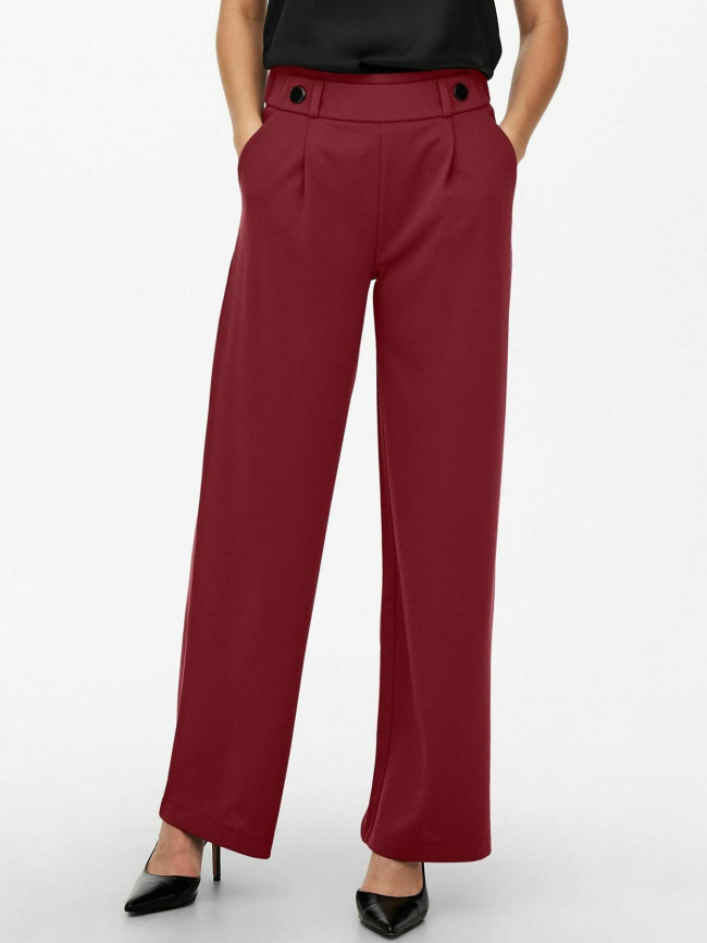 Pantalon ample geggo bordeaux femme - Jdy