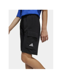 Short cargo molleton noir garçon - Adidas