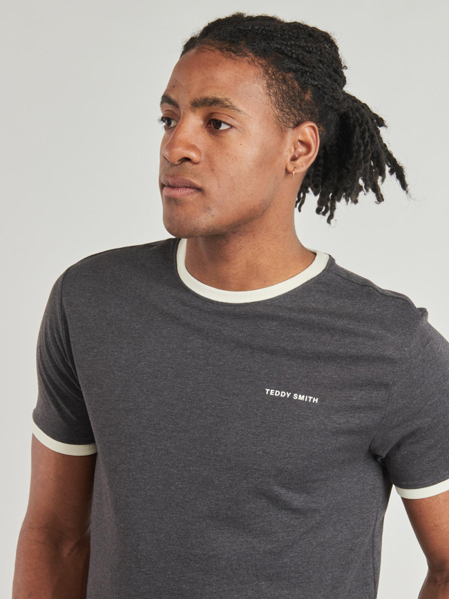 T-shirt the tee 2 chiné gris anthracite homme - Teddy Smith