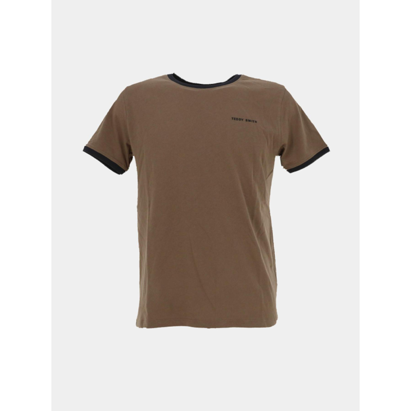 T-shirt the tee 2 marron noir homme - Teddy Smith