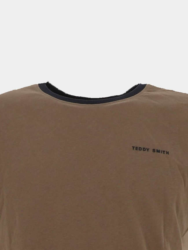 T-shirt the tee 2 marron noir homme - Teddy Smith
