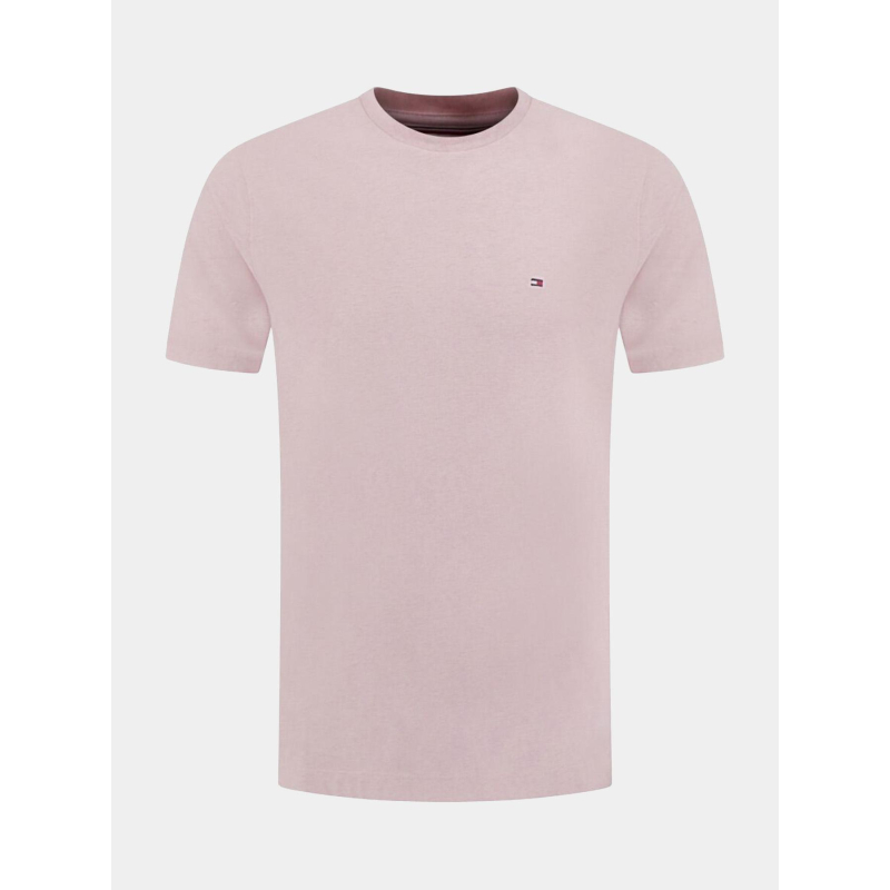 T-shirt regular fit heather chiné rose homme - Tommy Hilfiger