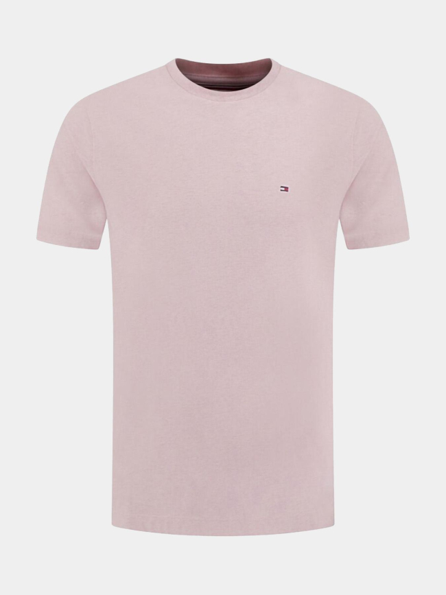 T-shirt regular fit heather chiné rose homme - Tommy Hilfiger