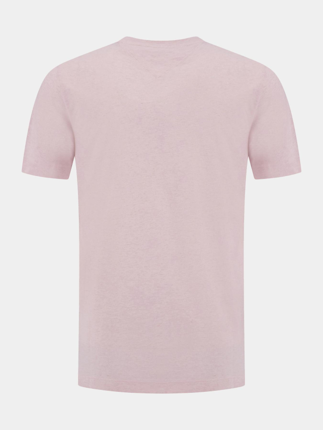 T-shirt regular fit heather chiné rose homme - Tommy Hilfiger