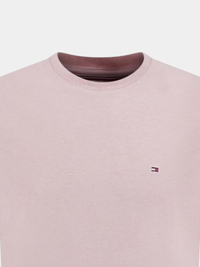 T-shirt regular fit heather chiné rose homme - Tommy Hilfiger