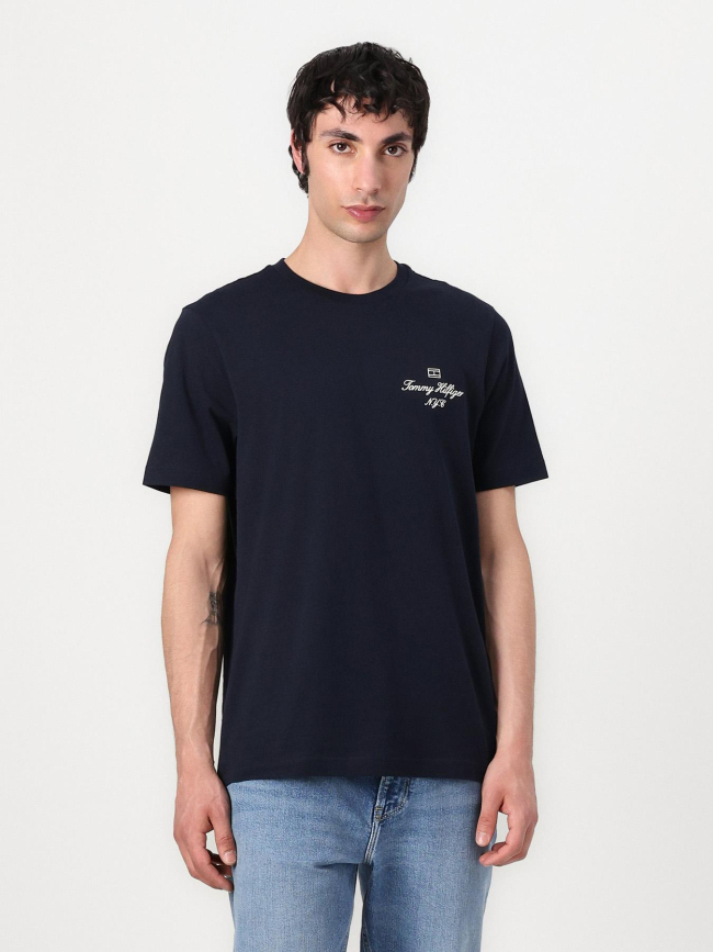 T-shirt outline flag bleu marine homme - Tommy Hilfiger