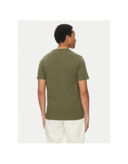 T-shirt regular petit logo kaki homme - Tommy Hilfiger