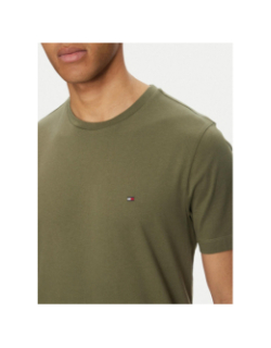 T-shirt regular petit logo kaki homme - Tommy Hilfiger