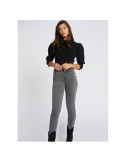 Jean slim pom p gris femme - Morgan