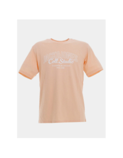 T-shirt makoto orange homme - Jack & Jones