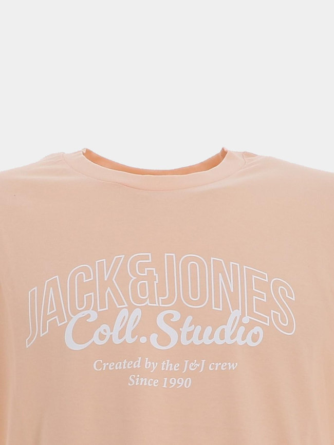T-shirt makoto orange homme - Jack & Jones