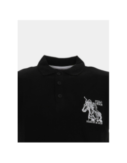 Polo à manches courtes pako noir homme - Polo Team