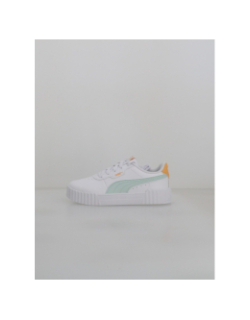 Baskets carina 3.0 ps blanc bleu jaune fille - Puma