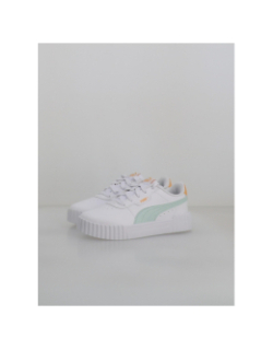 Baskets carina 3.0 ps blanc bleu jaune fille - Puma
